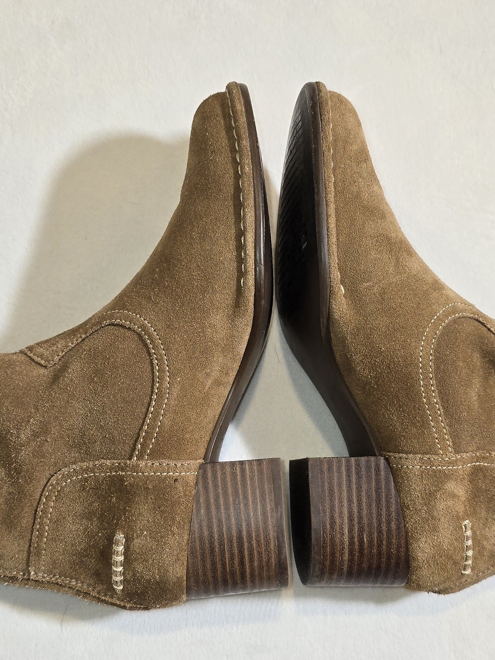 UGG Bandara Chestnut Suede Western Ankle Boots Size 8.5 Worn Once - Picture 5 of 9